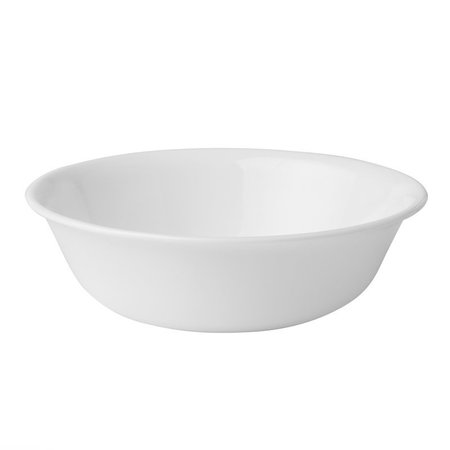 CORELLE 18 oz Winter Frost Glass/Porcelain Soup/Cereal Bowl 6.25 in. D 6003905